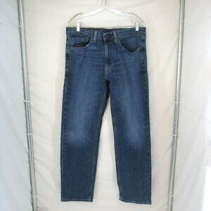 Levi 505 Red Tab Jeans Men's Straight Leg Mid Rise Medium Wash Size 34X31